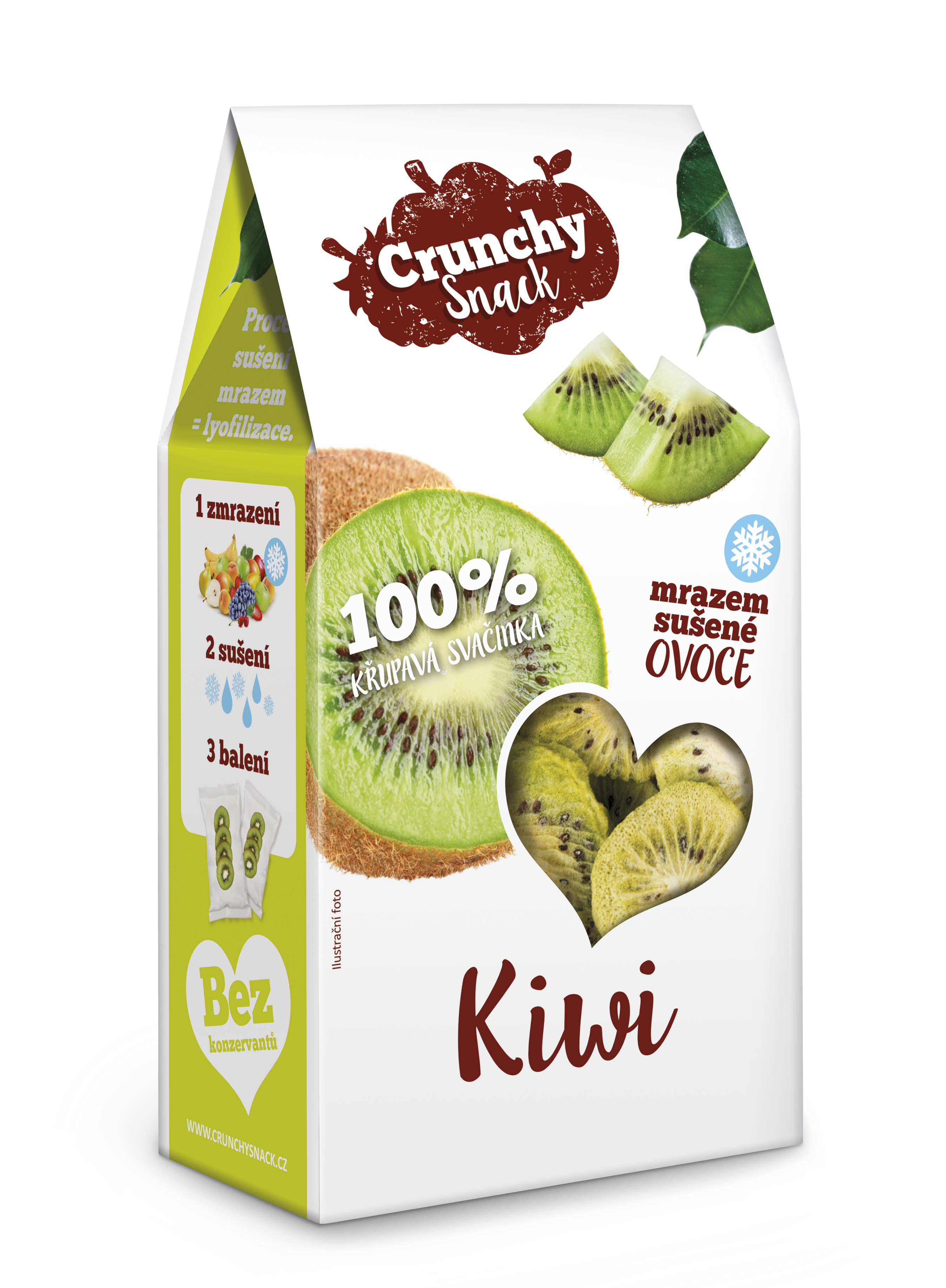 Crunchy snack Kiwi flat